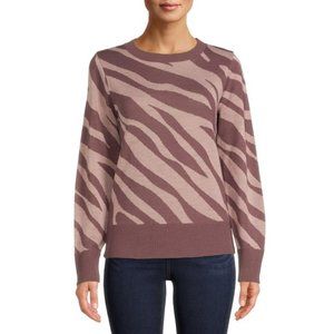 Women's Zebra Sweater Size XL